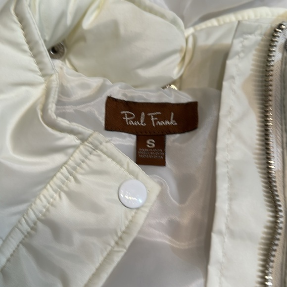 PAUL FRANK Puffer Coat. White. Size SMALL. - Picture 6 of 9